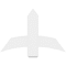 Ekena Millwork Bellingham Architectural Grade PVC Gable Bracket, 36"W x 24"H x 4"D x 6"F, 16/12 Pitch GBP036X24X0406BEL00 - alternate 2